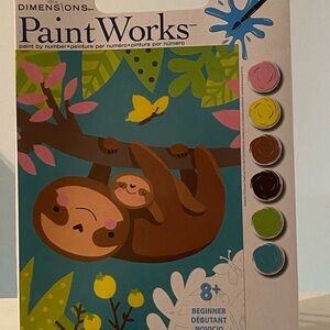 Dimensions PaintWorks Sloth Paint by Number Kit